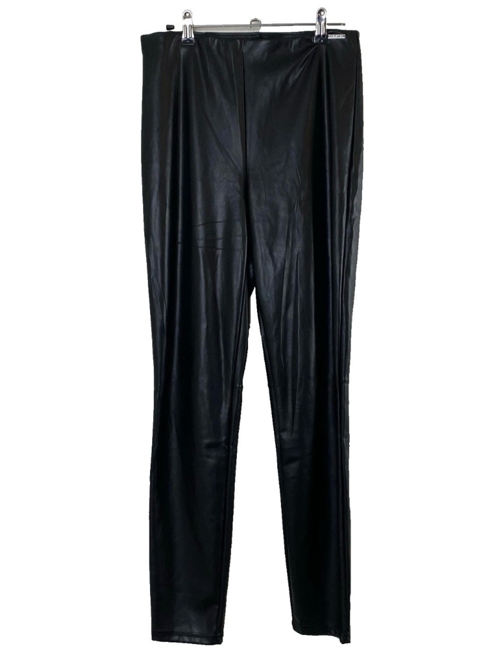Fabletics Black Faux Leather Leggings - Large